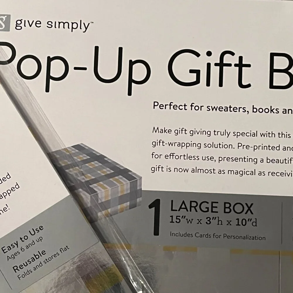 Gift Boxes (Pop-Up / Ready to Go!) Set of 2 / LARGE / new‎ (p/s/x)